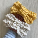 Mašna turban za decu Žuta