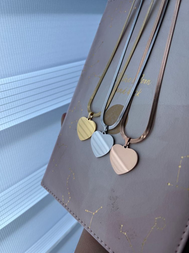 Ogrlica srce na sajli (Silver, gold ili rosegold)